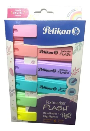 RESALTADOR PELIKAN PASTEL *6 UND