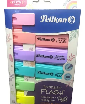 RESALTADOR PELIKAN PASTEL *6 UND