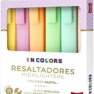 RESALTADOR SCRIBE PASTEL *6 UND