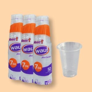 VASO WAU 7 ONZ BLANCO *50 UND
