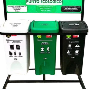 PUNTO ECOLOGICO 53LT CON BASE METALICA