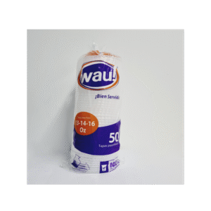 TAPA VASO WAU 16 ONZ *25 UND