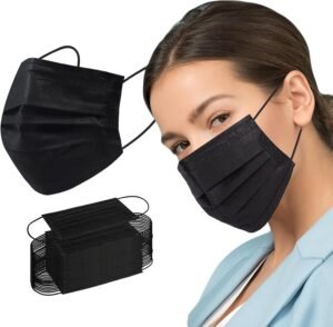 TAPABOCA MEDICAL 3 CAPAS NEGRO *50 UND