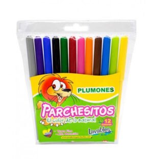 PLUMONES PARCHESITOS *12