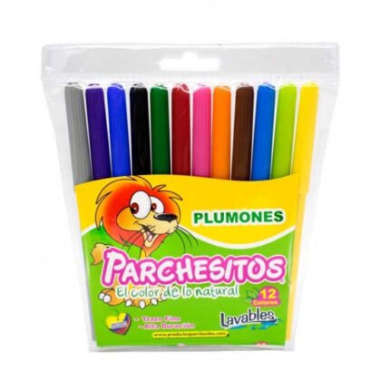 PLUMONES PARCHESITOS *12