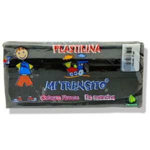 PLASTILINA MI TRENSITO *25O GR NEGRO