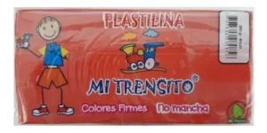 PLASTILINA MI TRENSITO *25O GR ROJO