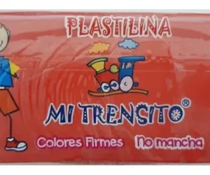 PLASTILINA MI TRENSITO *25O GR ROJO
