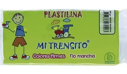 PLASTILINA MI TRENSITO *25O GR VERDE