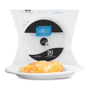 PLATO ESPUMADO 15.5 CM *20 UND