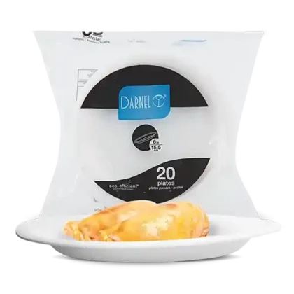 PLATO ESPUMADO 15.5 CM *20 UND