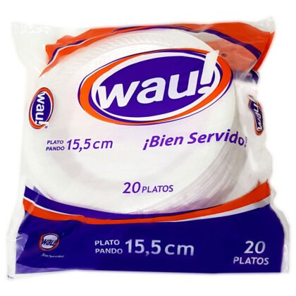 PLATO PLAST 15.5 CM WAU *20 UND