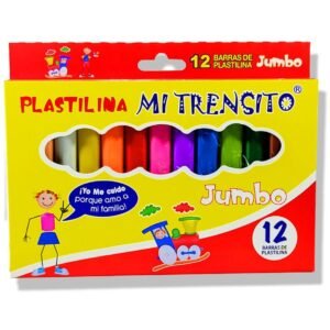 PLASTILINA MI TRENSITO *12 JUMBO