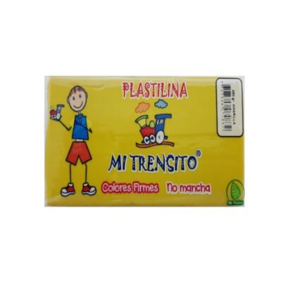 PLASTILINA MI TRENSITO *25O GR AMARILLO