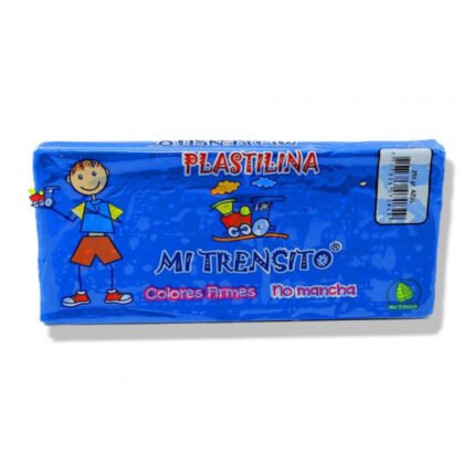 PLASTILINA MI TRENSITO *25O GR AZUL
