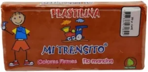 PLASTILINA MI TRENSITO *25O GR CAFE