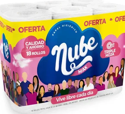 PAPEL HG BLANCO NUBE 18 ROLLO *22 M
