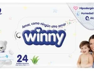 PAÑO HUMEDO WINNY *24 UND