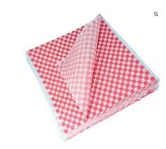 LAMINA PARAFINADA 21X21 ROJA *100 UND