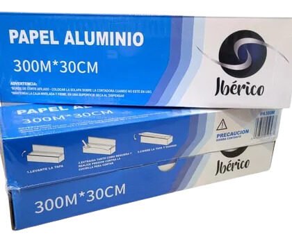 PAPEL ALUMINIO *300 MTS IBERICO