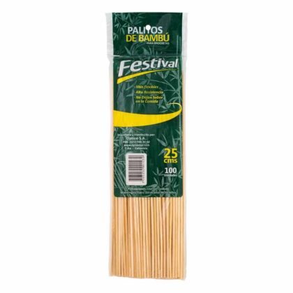 PALO BAMBU PINCHUZO 25 CM *100 UND
