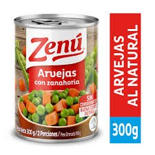 ARVEJA + ZANAHORIA ZENU *300 GR