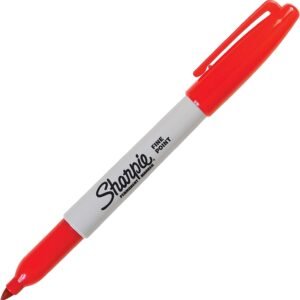 MARCADOR SHARPIE PUNTA FINA ROJO