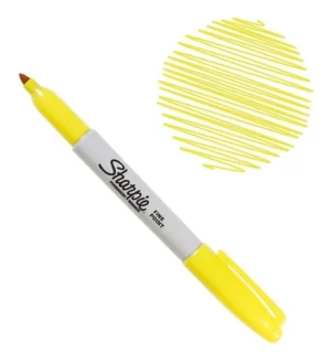 MARCADOR SHARPIE PUNTA FINA AMARILLO