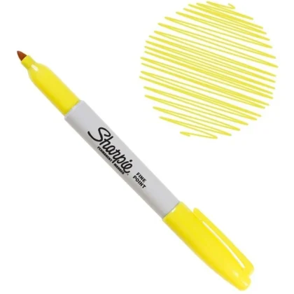 MARCADOR SHARPIE PUNTA FINA AMARILLO