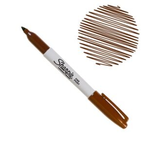 MARCADOR SHARPIE PUNTA FINA CAFE