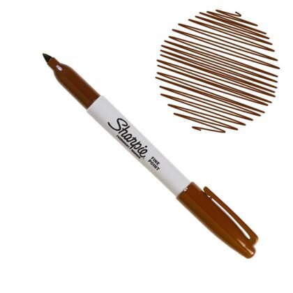 MARCADOR SHARPIE PUNTA FINA CAFE