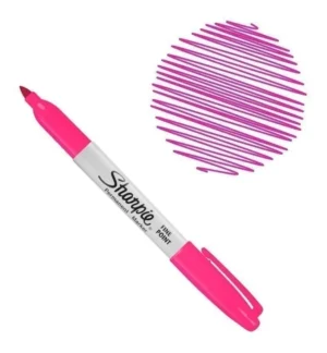 MARCADOR SHARPIE PUNTA FINA FUCSIA