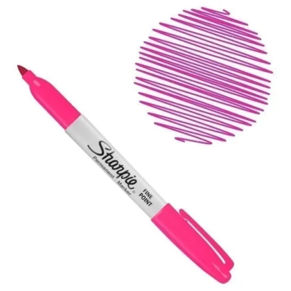 MARCADOR SHARPIE PUNTA FINA FUCSIA