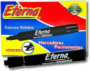 MARCADOR PUNTA FINA ETERNA NEGRO