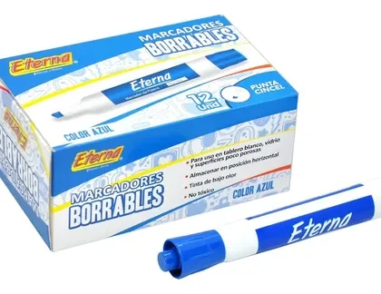 MARCADOR BORRABLE ETERNA AZUL
