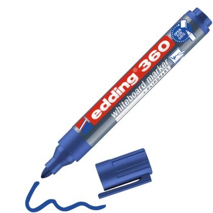MARCADOR BORRABLE PLASTICO EDDING AZUL