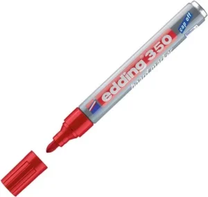 MARCADOR BORRABLE PLASTICO EDDING ROJO