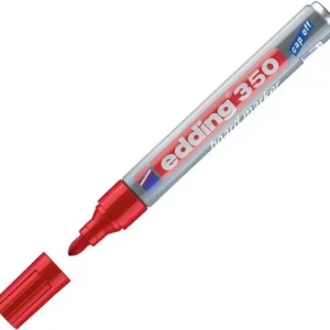 MARCADOR BORRABLE PLASTICO EDDING ROJO