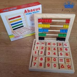 JUEGO DIDACTICO ABACO Y NUMEROS MADERA