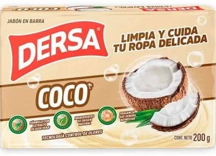JABON COCO BARRA DERSA *200GR