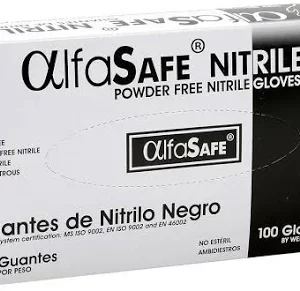 GUANTE NITRILO NEGRO BISOC TL *100 UND