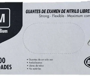 GUANTE NITRILO NEGRO BISOC TM *100 UND