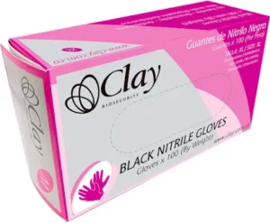 GUANTE NITRILO NEGRO CLAY TL *100 UND