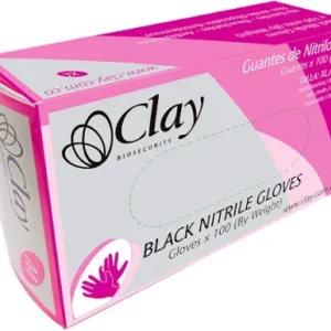 GUANTE NITRILO NEGRO CLAY TL *100 UND