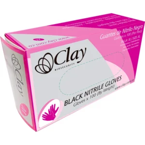GUANTE NITRILO NEGRO CLAY TM *100 UND