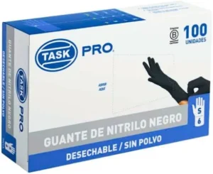 GUANTE NITRILO NEGRO TASK PRO TL *100 UND