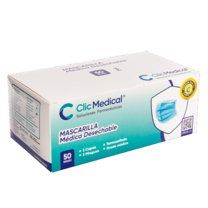 TAPABOCAS MEDICAL EMPAQUE INDIVIDUAL *50 UND