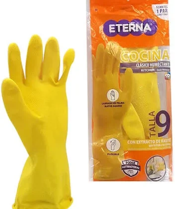 GUANTE DOMESTICO AMARILLO T9 *2