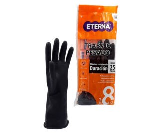 GUANTE ETERNA TRABAJO PESADO NEGRO T8 *2