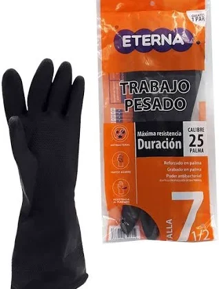 GUANTE INDUSTRIAL NEGRO C 25 T7 *2